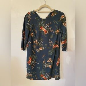 Baby blue floral dress